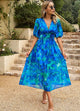 Elena Flowy Floral Midi Dress