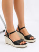 Melba Lane – rope-wrapped platform wedge sandals, close-up view, AU women's sizes