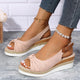 Martha Comfort Bow Wedge Sandals