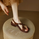 Susan Leather-Look Slingback Sandals