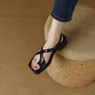 Susan Leather-Look Slingback Sandals