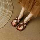 Susan Leather-Look Slingback Sandals