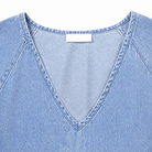 Melba Lane – Zante Light Blue chambray denim midi dress, V-neck detail, AU women’s sizes