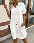 Clara Flattering Cotton Shirt Dress